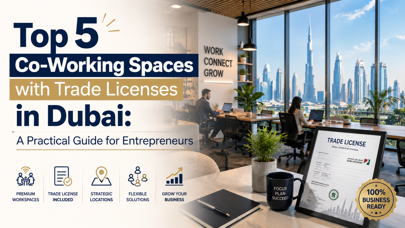 Top 5 Co-Working Spaces with Trade Licenses in Dubai: A Practical Guide for Entrepreneurs